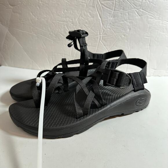 Chacos Z/Cloud X2 Solid Black Waterproof Casual Sandals Size 9 - Picture 4 of 6